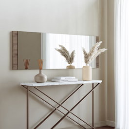 Hanah Home Espejo Decorativo Basic Nogal 40x120 cm
